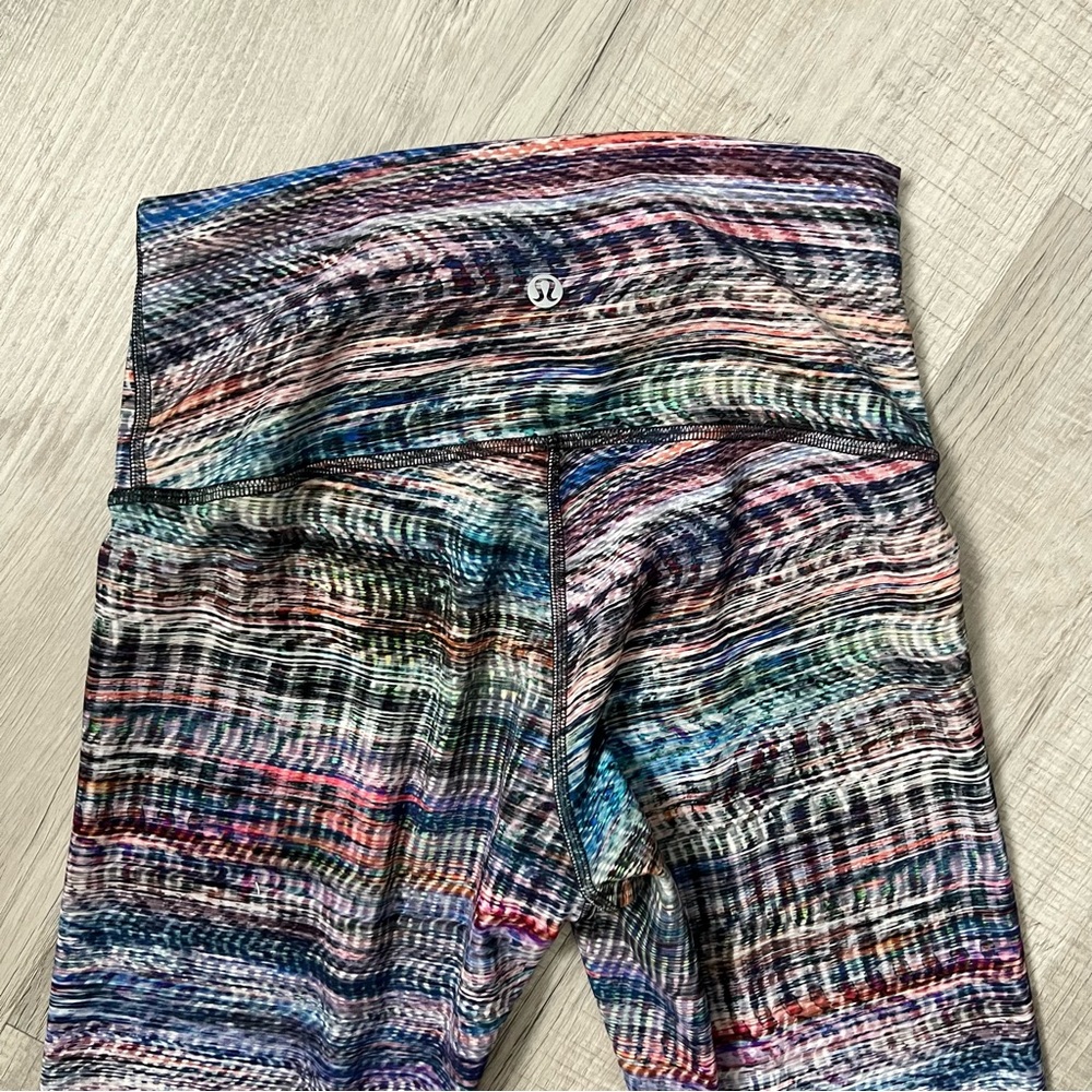 NEW LULULEMON Wunder Train High-Rise Tight Digital Oasis White Multi Size 6 - Picture 6 of 13